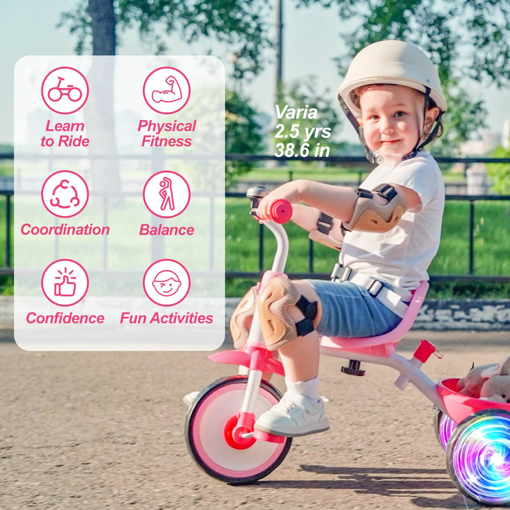 Liberry EVA wheels enable quiet indoor and stable outdoor riding.