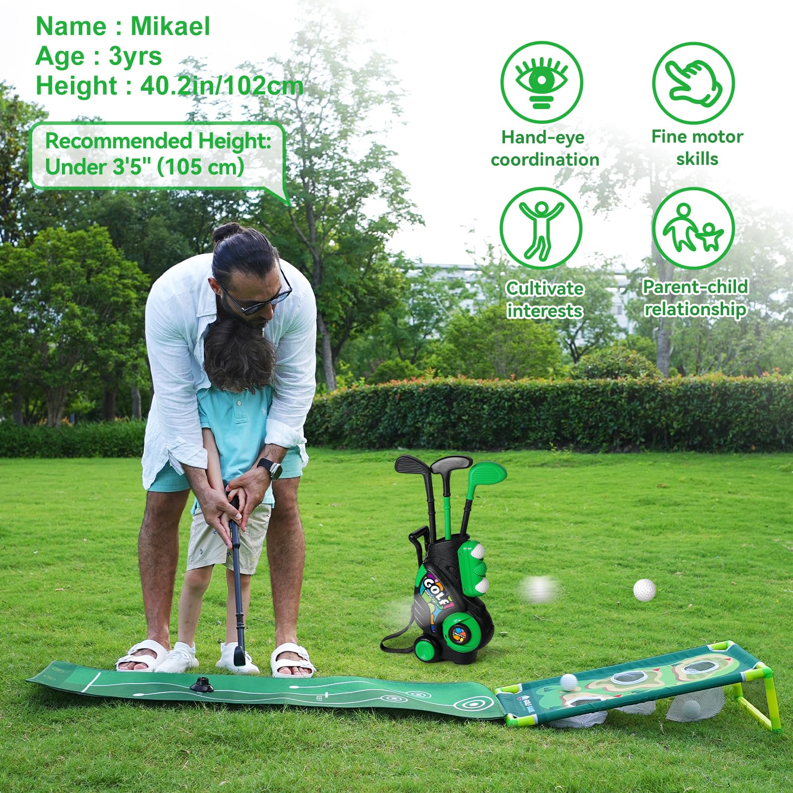 Liberry iron golf club offering balanced grip for beginners.