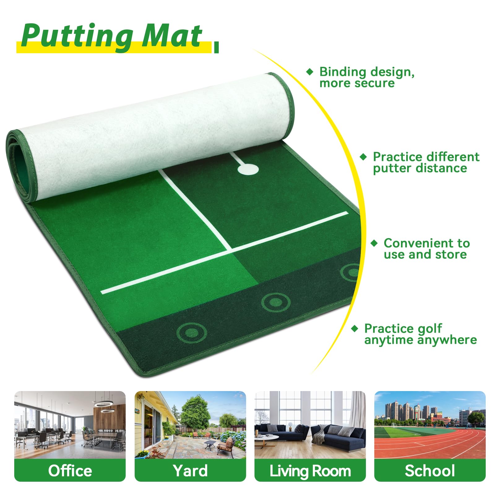 Liberry putter enabling precise short-game practice for toddlers.