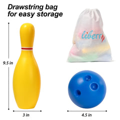 Liberry mesh bag for quick cleanup and storage after play.