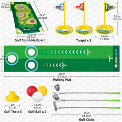 Liberry Kids golf set packaging shows a complete gift-ready kit.