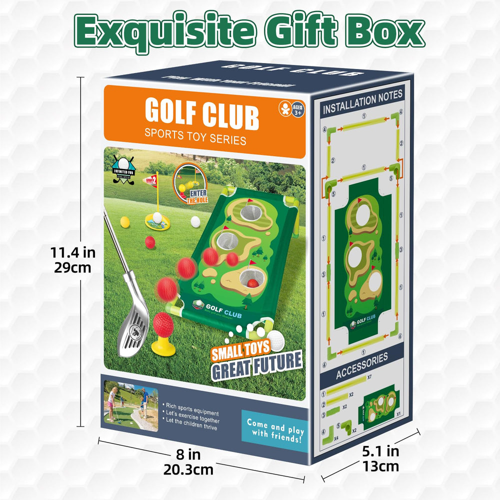 Liberry Kids golf set portable lightweight design for easy transport to park or home.