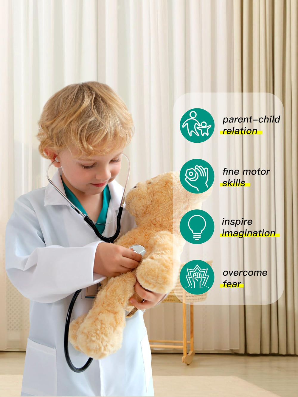Liberry personalized ID card adds realism and customization to pretend play.