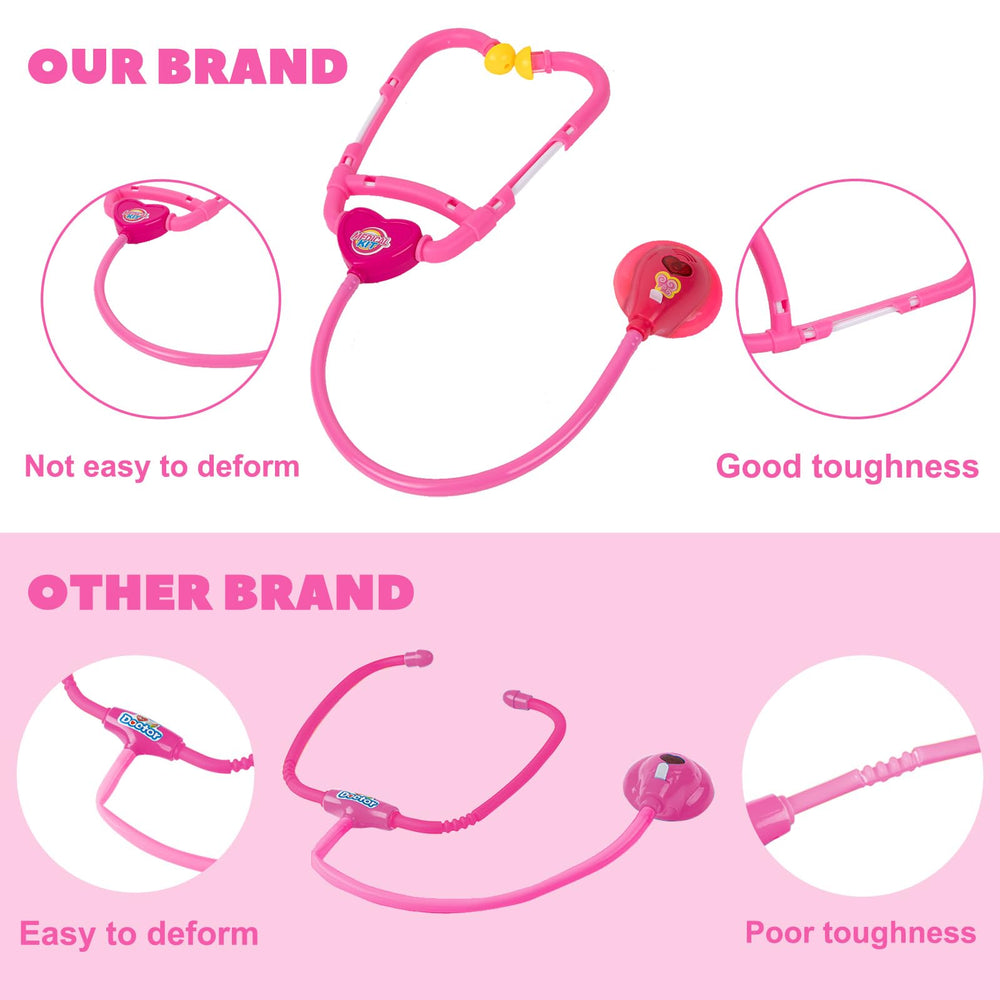 Liberry toy stethoscope for realistic heartbeat sounds during play