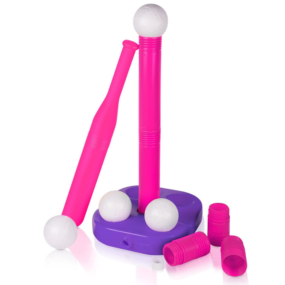Liberry Tball stand with adjustable height for growing players.
