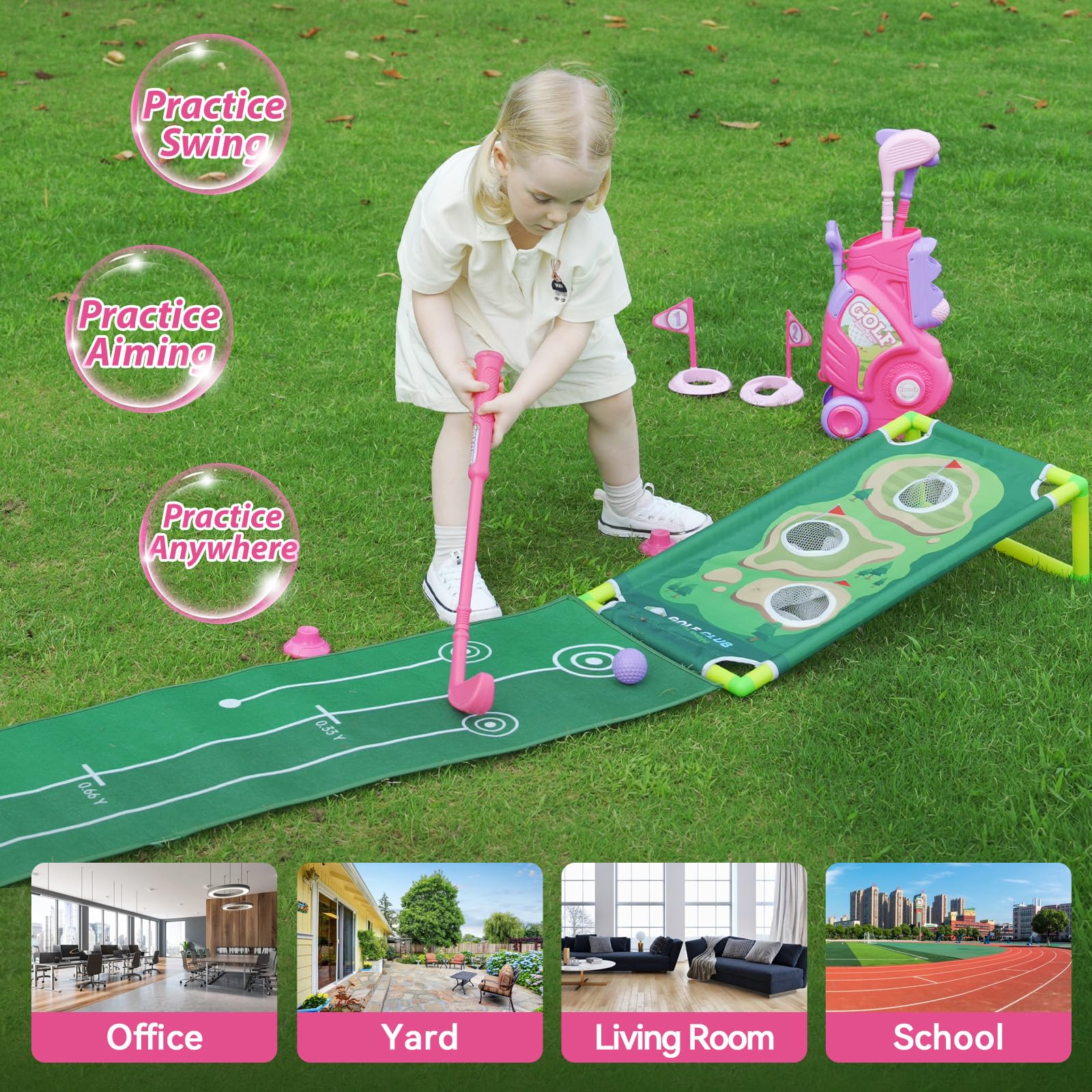 Liberry golf holes, easy setup for target practice