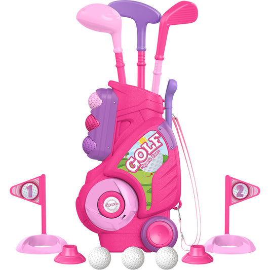 Liberry toddler golf cart with pull handle for easy indoor play