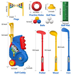 Liberry toddler golf set colorful balls for visual tracking and fun.