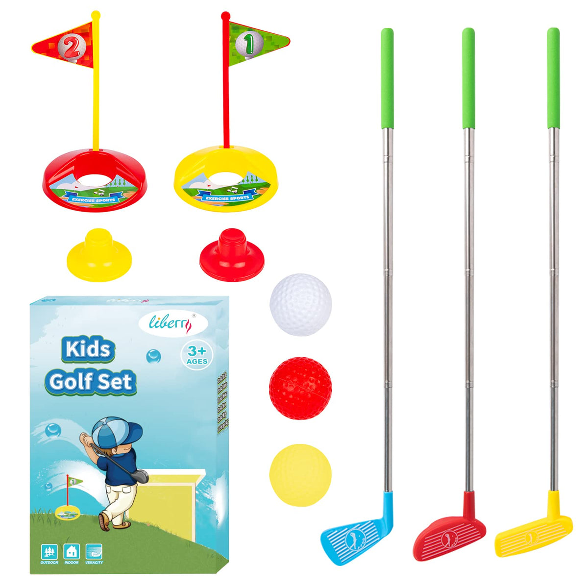 Liberry Toddler Golf Set Driver in hands ideal for beginner practice