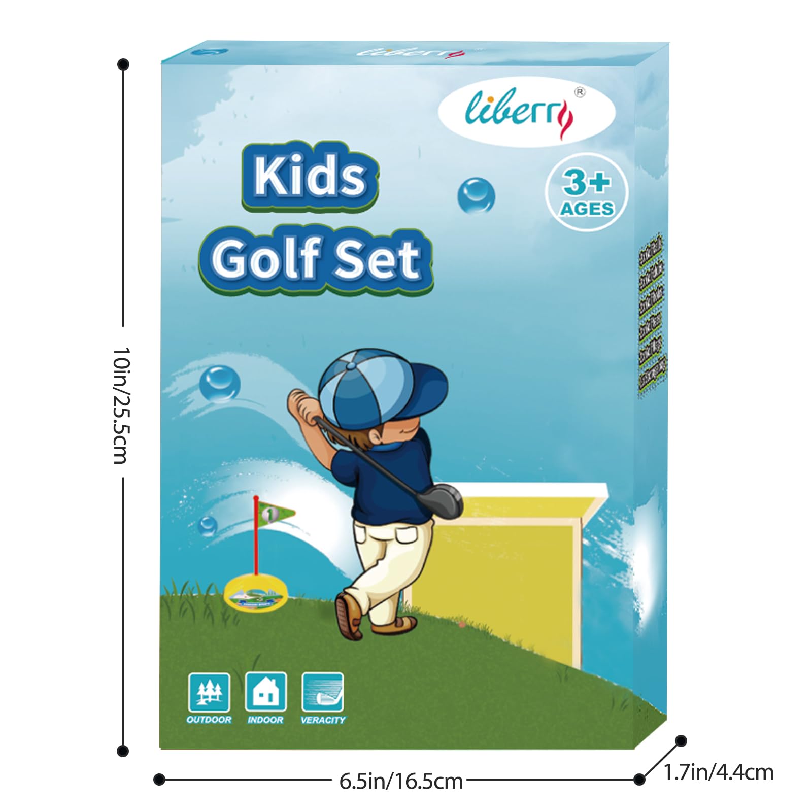 Liberry Toddler Golf Set Gift box ready for birthdays
