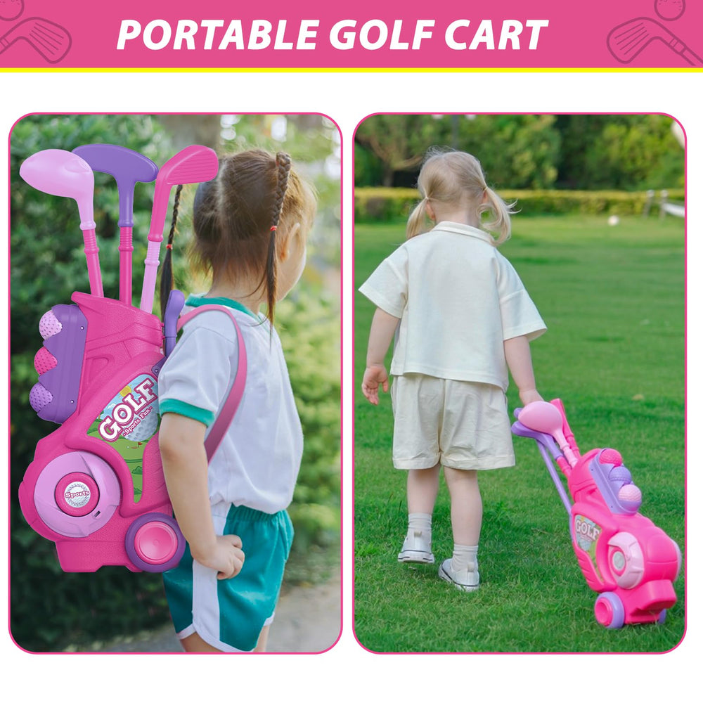 Liberry golf set makes a bright birthday gift for little golfers.