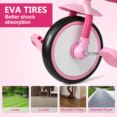Liberry toddler tricycle with basket and streamers for added fun