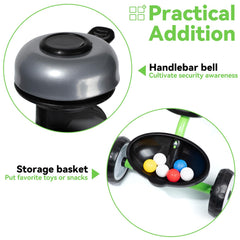 Liberry EVA tires on tricycle enable quiet indoor use and outdoor grip