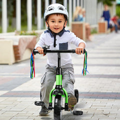 Liberry green tricycle close-up focusing on color and comfort