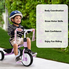 Liberry toddler tricycle seat-detail showing comfortable seating for long, enjoyable rides