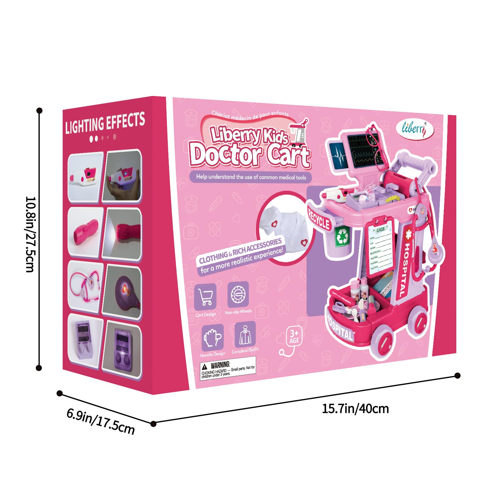 Liberry two layer storage design helps organize tools after play