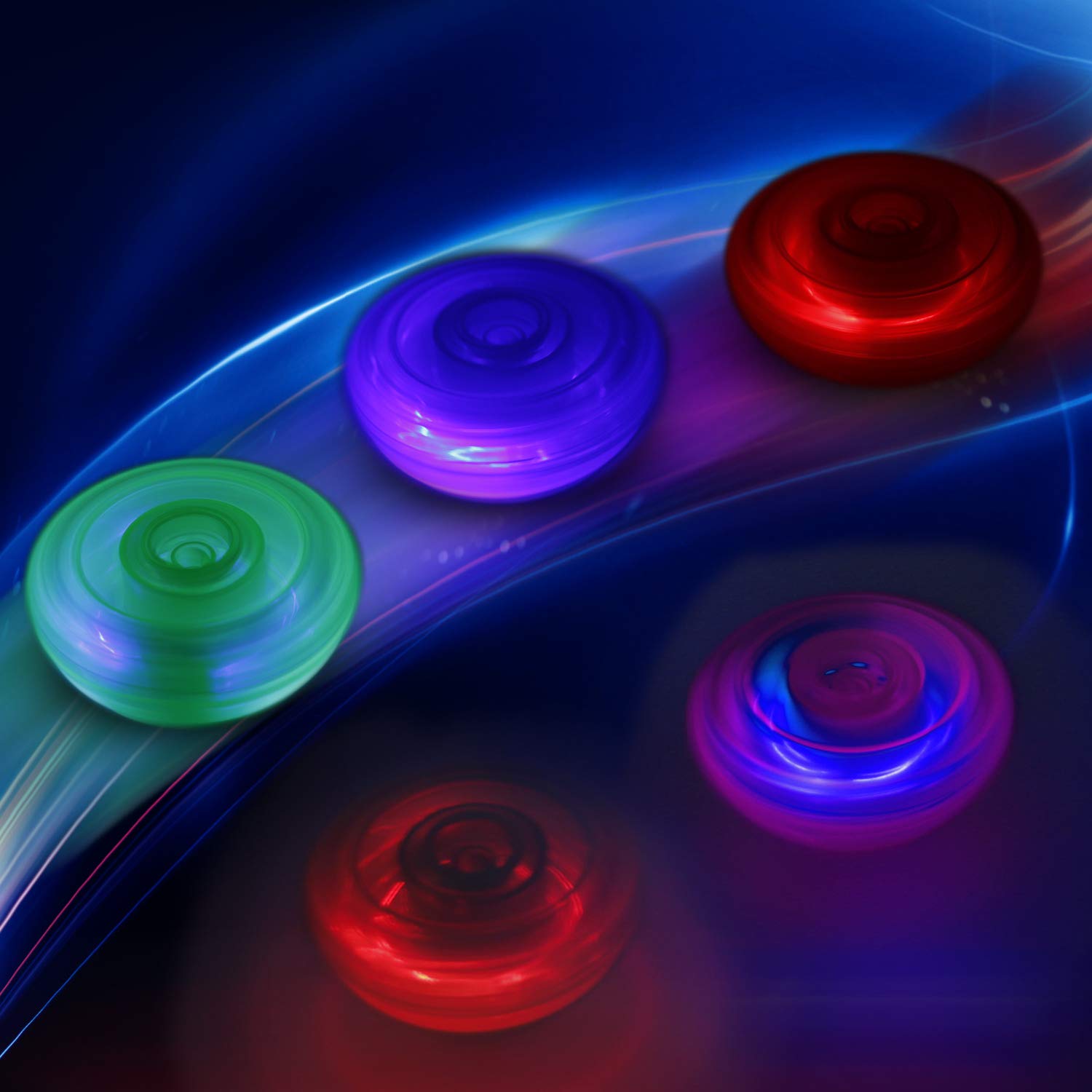 Liberty Imports red LED UFO top spins with vivid color