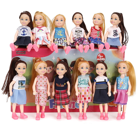 Liberty Imports 5-inch toddler dolls ready for imaginative play and dollhouse fun