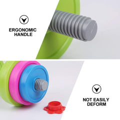 Adjustable plates allow sand or water fill for growing kids' resistance.
