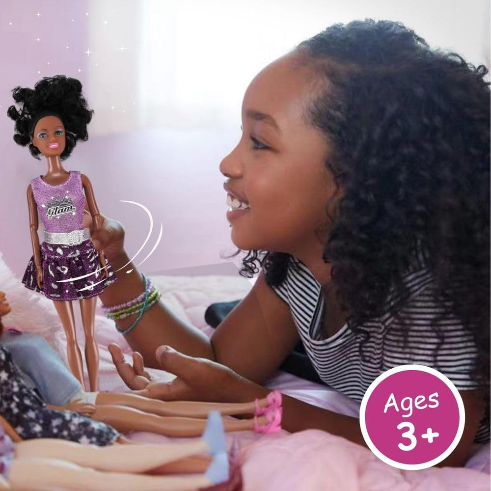 Liberty Imports 11.5-inch African American doll in casual outfit for everyday storytelling.