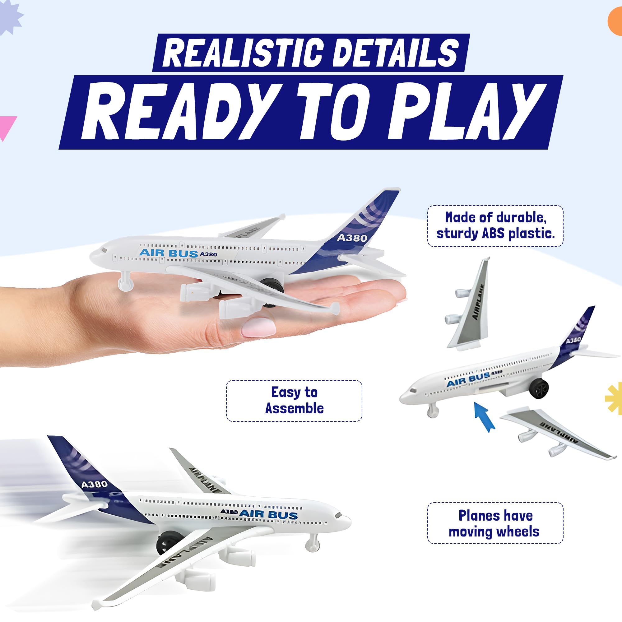 Liberty Imports airport playset figures for interactive character roles.