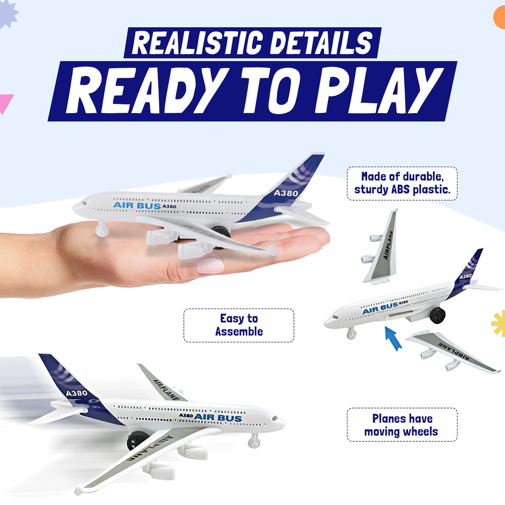 Liberty Imports airport playset figures for interactive character roles.