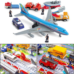 Liberty Imports airport playmat for setting realistic runways and layouts.
