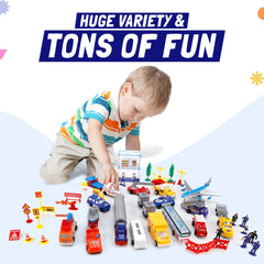 Liberty Imports airport playset police car for pursuit and safety-themed play.