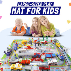Liberty Imports airport playset vehicles for dynamic role play and transport scenes.