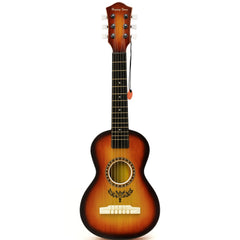Liberty Imports Amber Sunburst 23in guitar front view for beginner practice and early rhythm