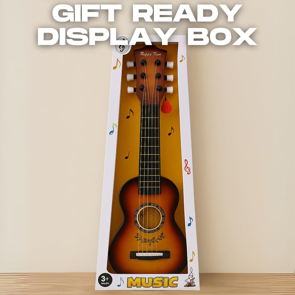 Liberty Imports gift box packaging signals ready-to-gift appeal for budding musicians