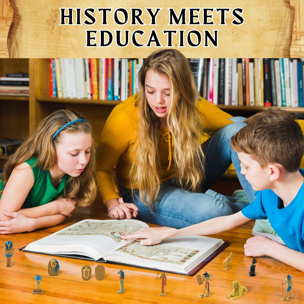 Liberty Imports ancient egypt playset king tut figure inspires creative role play and history projects