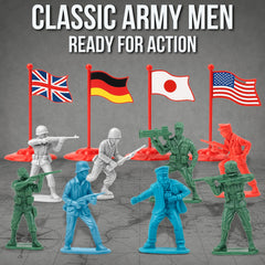 Liberty Imports army men bucket with tanks supports dynamic vehicle battles.