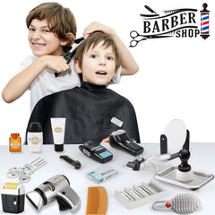Liberty Imports barber kit hairdryer sparks role-play excitement with friction-powered airflow