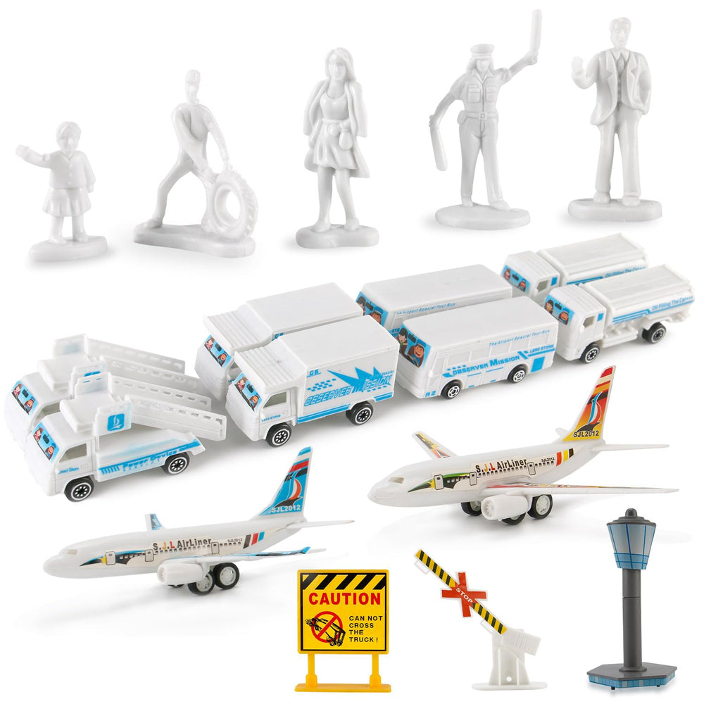 Liberty Imports boarding ladder truck enhances airport operation role-play and scene setup.