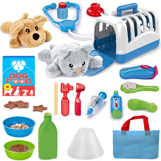 Liberty Imports deluxe vet set with dog plush for imaginative pretend play sessions