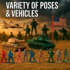 Liberty Imports detailed soldier poses for dynamic battle scenes and role play.