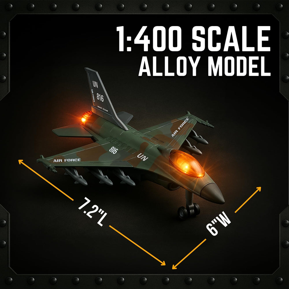 Liberty Imports diecast fighter jet toy compact size for desks.