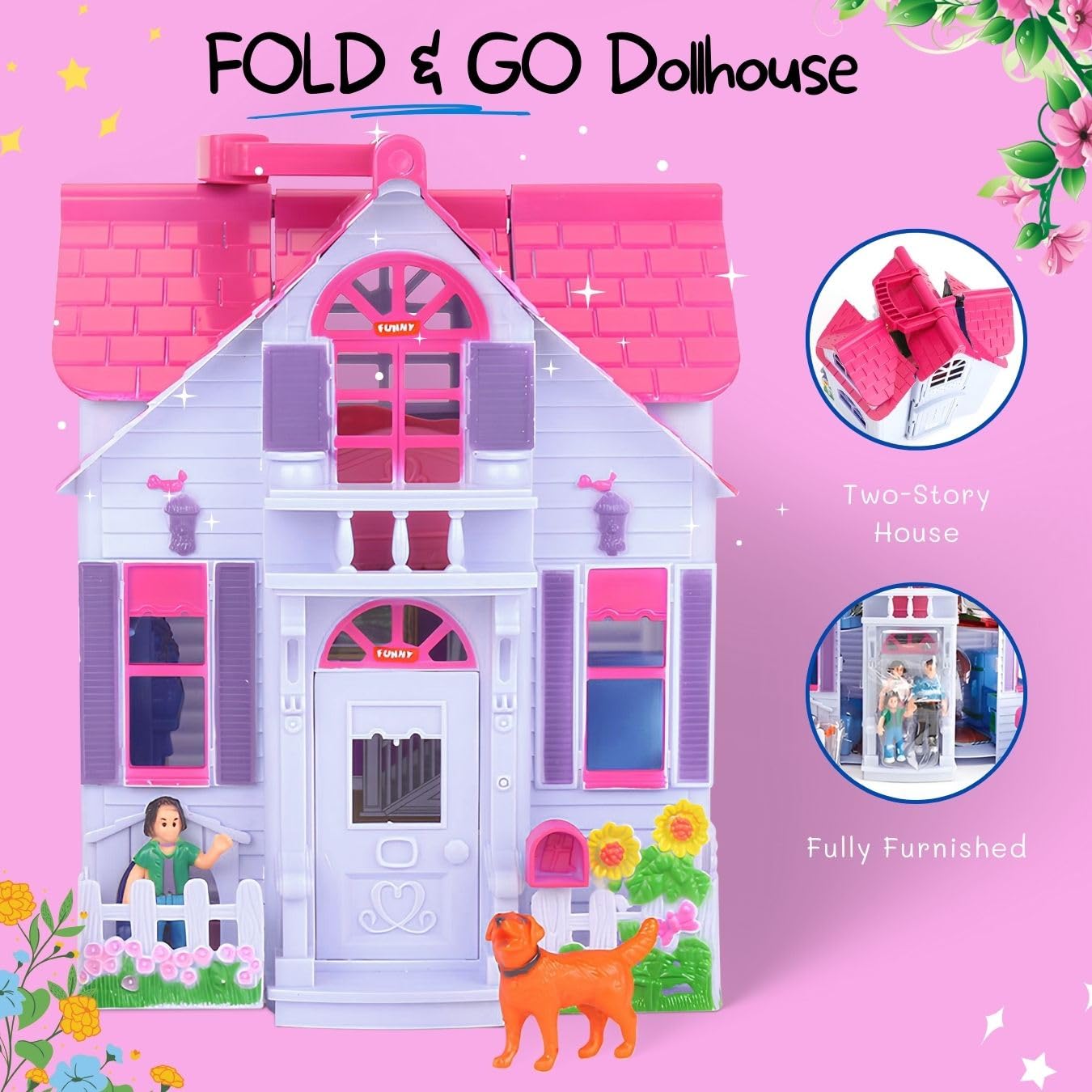 Liberty Imports dollhouse kitchen and dining area for realistic pretend meals