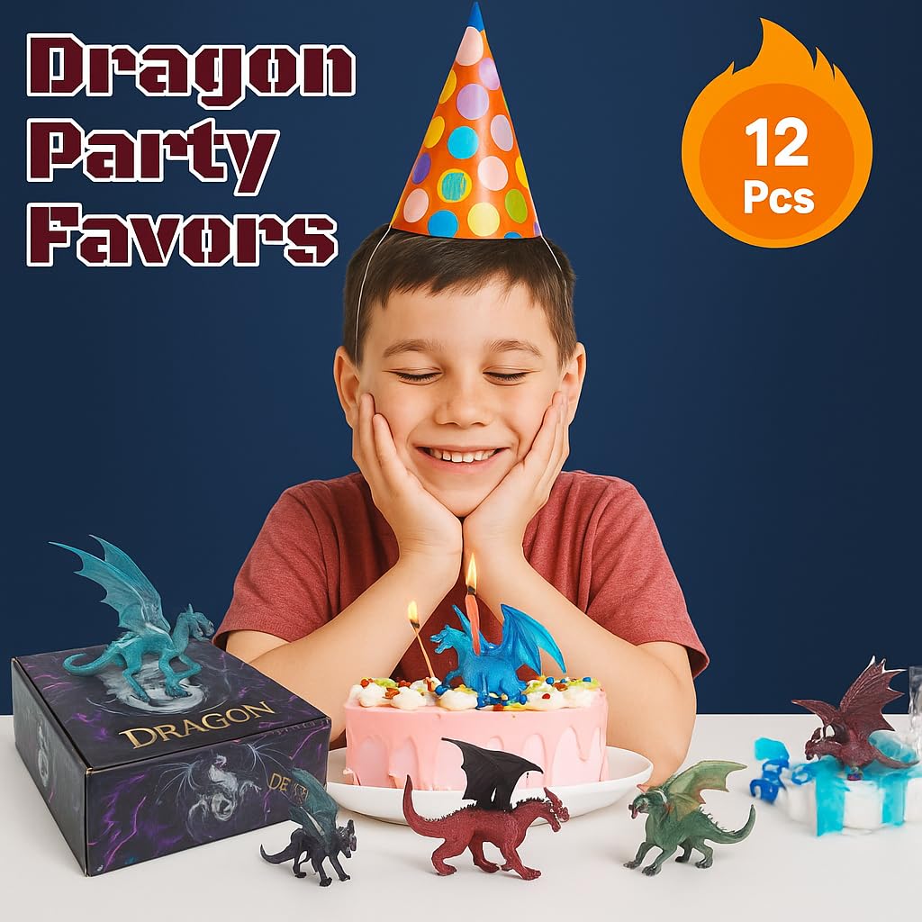 Liberty Imports dragon toy figure suitable for classroom rewards and crafts.