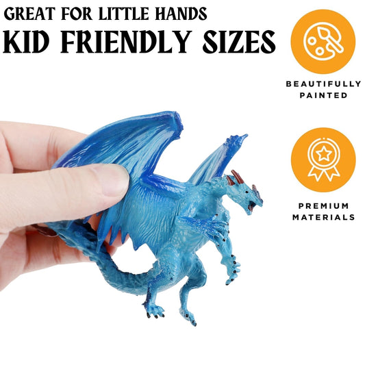 Liberty Imports dragon toy figure with detailed scales ideal for storytelling.