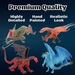 Liberty Imports dragon figure inspires imaginative play and diorama crafts.