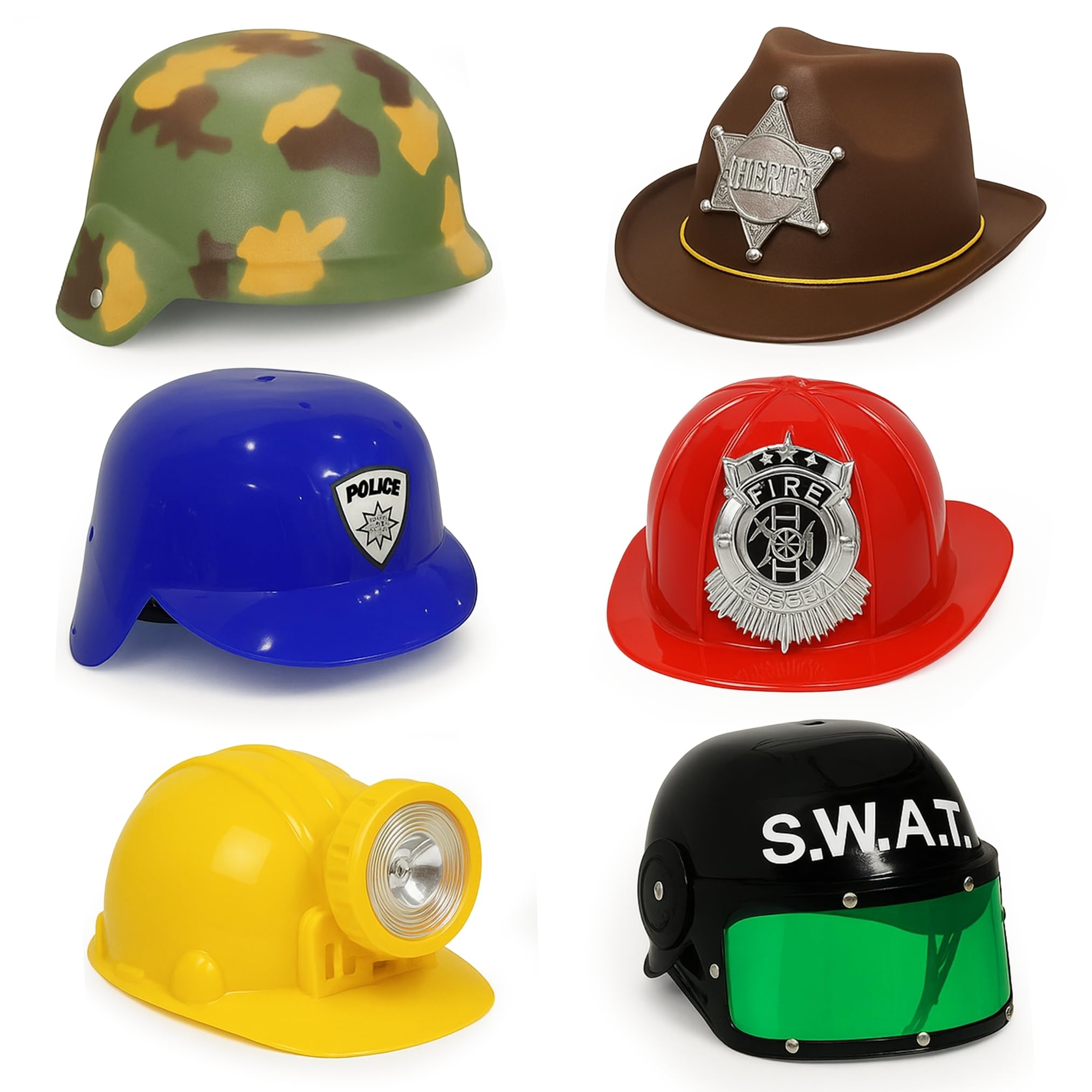Liberty Imports police hat for kids, ideal for imaginative pretend play.