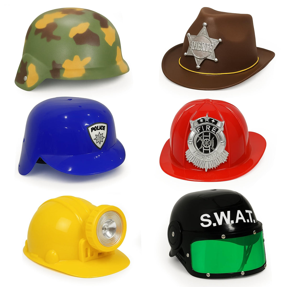 Liberty Imports police hat for kids, ideal for imaginative pretend play.