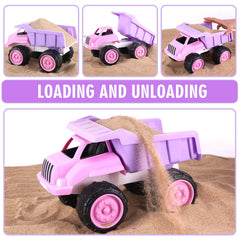 Liberty Imports pink dumper action toy supports indoor and outdoor play