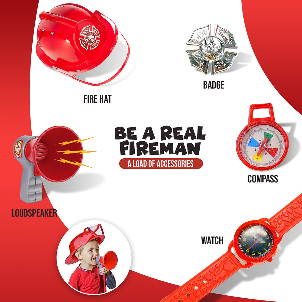 Liberty Imports badge and compass add believable junior hero details