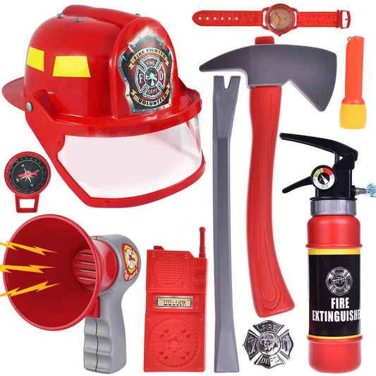 Liberty Imports firefighter helmet with visor for authentic dress-up play