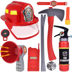 Liberty Imports firefighter helmet with visor for authentic dress-up play