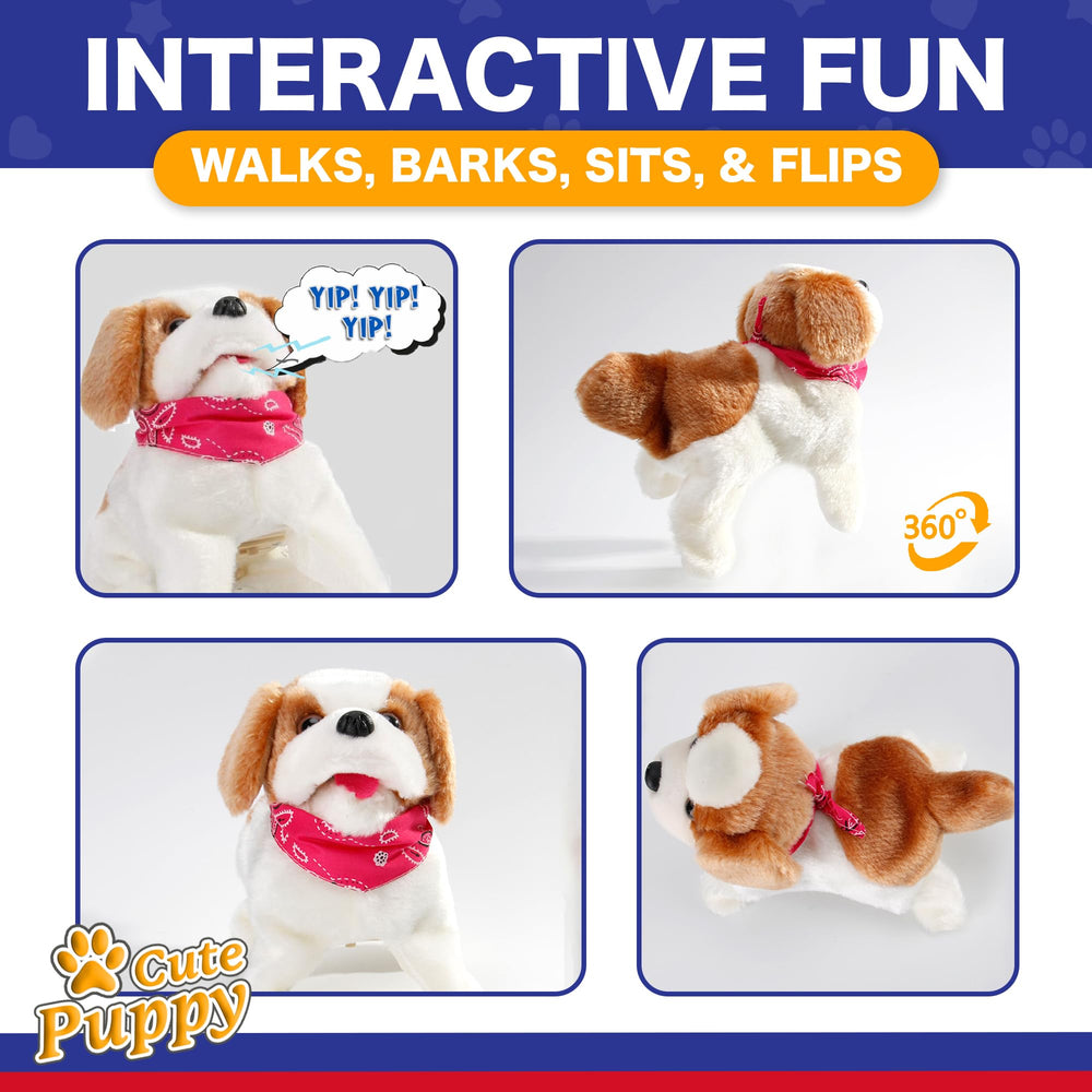 Liberty Imports Flip Over Puppy flipping action showcases 360-degree tricks.