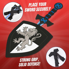 Liberty Imports 12-inch foam shield ready for kid-friendly knight defense